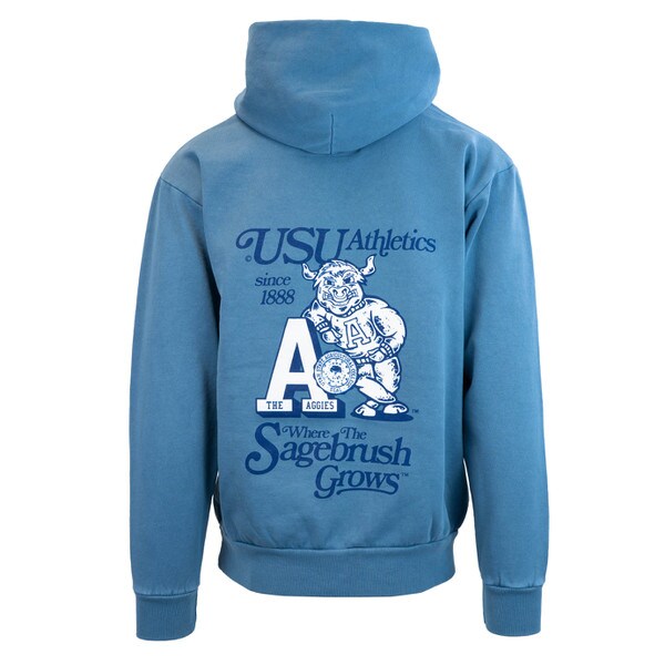 Tys Dyes Big Blue Unisex Hoodie Blue